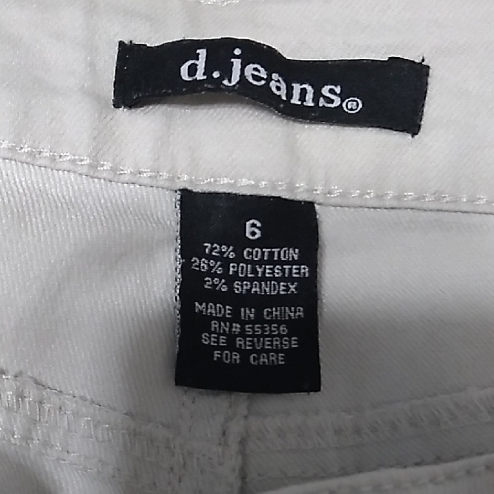 d. jeans Women's Khaki Straight Leg Jeans - Picture 2 of 4